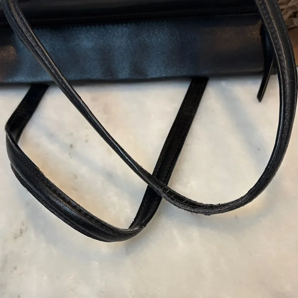 Tory Burch Bag Purse Handbag Parker Saffiano Leather Structured Tote Shoulder